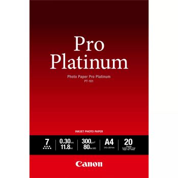 Achat Papier CANON PT-101 pro platinum photo papier inkjet 300g/m2 A4 sur hello RSE