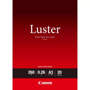 Achat Canon Papier Photo Professionnel Lustré LU-101 A3 - 20 feuilles au meilleur prix