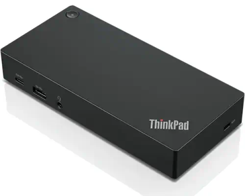 Lenovo 03X7609 station d'accueil Avec fil USB 3.2 Gen 2 (3.1 Gen 2) Type-A Noir - Station d'accueil pour portable - visuel 1