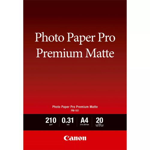 Revendeur officiel Papier CANON Photo Paper Premium Matte A4 20 sheets