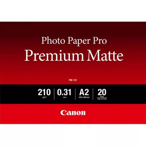 Revendeur officiel CANON PM-101 A2 photo paper premium matte 20 sheets