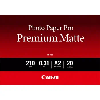 Achat CANON PM-101 A2 photo paper premium matte 20 sheets au meilleur prix