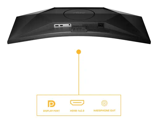 AOC B3 CU34B3E écran plat de PC 86,4 cm (34") 3440 x 1440 pixels Wide Quad HD LED Noir - Ecran Ordinateur - visuel 4