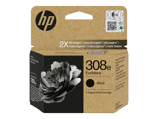 HP 308e EvoMore Black Original Ink Cartridge - Cartouches d'encre - visuel 1