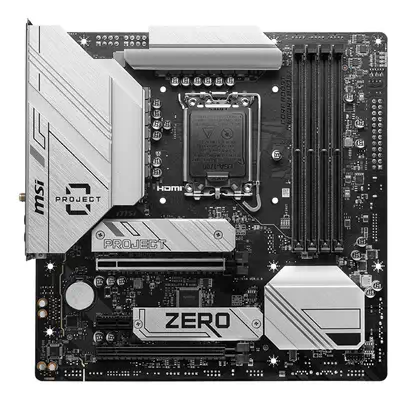 MSI B760M PROJECT ZERO carte mère Intel B760 LGA 1700 micro ATX - Carte mère - visuel 2