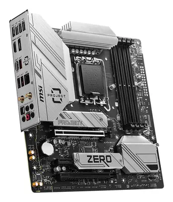 MSI B760M PROJECT ZERO carte mère Intel B760 LGA 1700 micro ATX - Carte mère - visuel 4