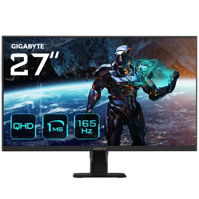 GS27Q Moniteur de jeu 27" QHD - 2560 x 1440, 165Hz, 1ms, 300 cd/m², FreeSync Premium, HDR Ready, HDM - Gigabyte - Ecran Ordinateur - visuel 1