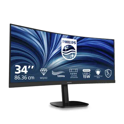 Philips 34B2N3500C/00 écran plat de PC 86,4 cm (34") 3440 x 1440 pixels Wide Quad HD LCD Noir - Ecran Ordinateur - visuel 2