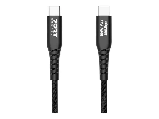 PORT DESIGNS CABLE C TO C - 50 CM PD 100W - USB 2.0 480Mbps BULK - Port Designs - Connectique - visuel 1