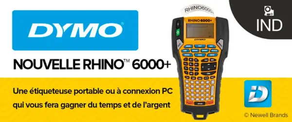 DYMO Rhino 6000+ étiqueteuse industrielle avec mallette de transport | Imprimante d'étiquettes aux n - Dymo - Autre Imprimante - visuel 10