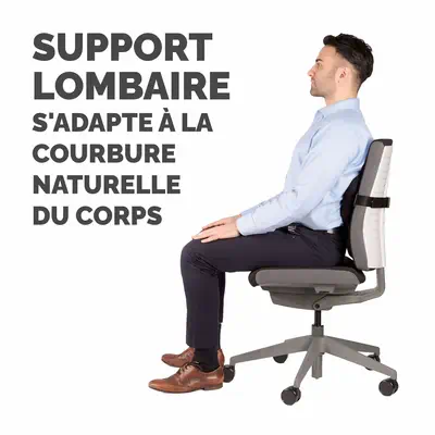 Fellowes 8026501 soutien lombaire pour dossier de siège Noir - Produit ergonomique - visuel 4