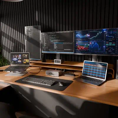 Targus DOCK230EUZ station d'accueil Avec fil Thunderbolt 5 Argent - Station d'accueil pour portable - visuel 2