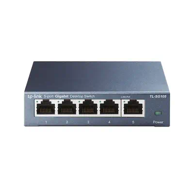 TP-Link TL-SG105 commutateur réseau Non-géré L2 Gigabit Ethernet (10/100/1000) Noir - Switchs et Hubs - visuel 1
