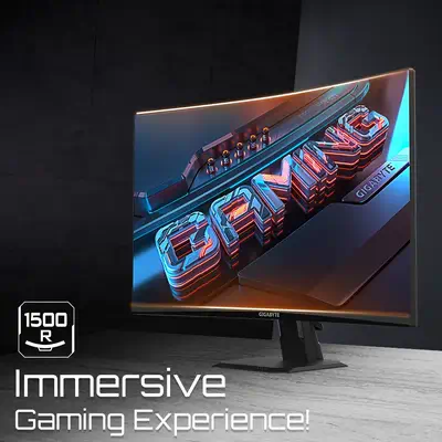 GS27FC Moniteur de jeu incurvé 27" FHD - 1920 x 1080, 1500R, 180Hz, 1 ms, 250 cd/m², FreeSync Premiu - Gigabyte - Ecran Ordinateur - visuel 7