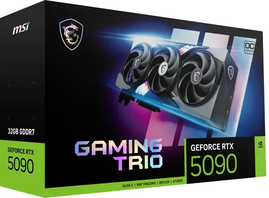 GeForce RTX5090 GAMING TRIO OC 32GB - MSI - Carte graphique - visuel 2