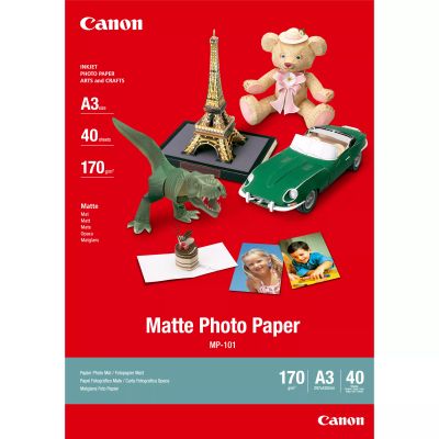 Achat CANON MP-101 matte photo papier 170g/m2 A3 40 feuilles - 4960999201498