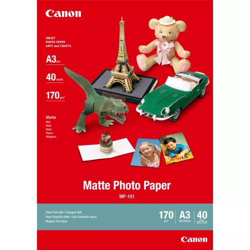 Achat CANON MP-101 matte photo papier 170g/m2 A3 40 feuilles et autres produits de la marque Canon