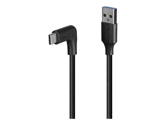 LINDY 0.5m USB 3.2 Type A to C Cable 90 Right Angle - Lindy - Câble USB - visuel 2