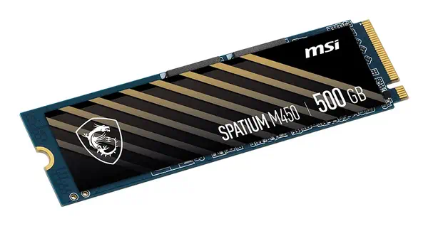SPATIUM M450 PCIe 4.0 NVMe M.2 500GB V1 - MSI - Disque dur SSD - visuel 2