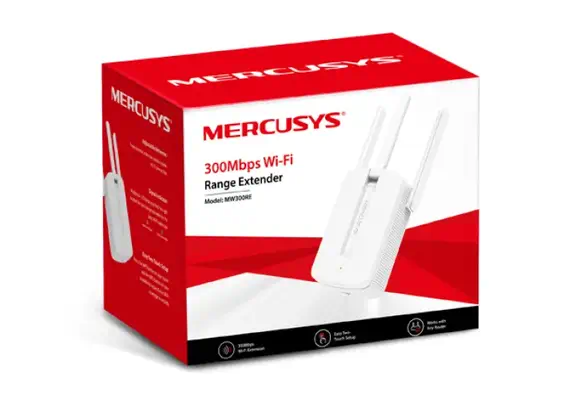 Mercusys MW300RE Répéteur réseau Blanc - Carte Réseau - visuel 3