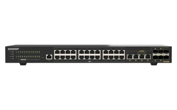 QNAP QSW-M2130-4C2S24T commutateur réseau Géré L2 2.5G Ethernet (100/1000/2500) 1U Noir - Switchs et Hubs - visuel 1