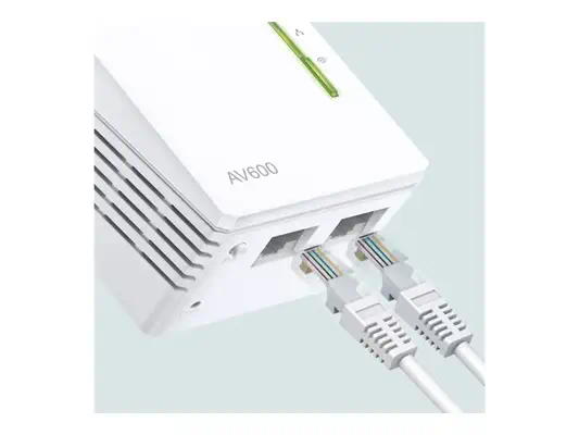 TP-LINK AV600 2-port Powerline WiFi Extender 500Mbps Powerline datarate 300Mbps wireleses N Plug and - TP-Link - Accessoire Réseau - visuel 4