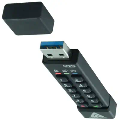 Apricorn ASK3-NX-64GB lecteur USB flash 64 Go USB Type-A 3.2 Gen 2 (3.1 Gen 2) Noir - Clé USB - visuel 3