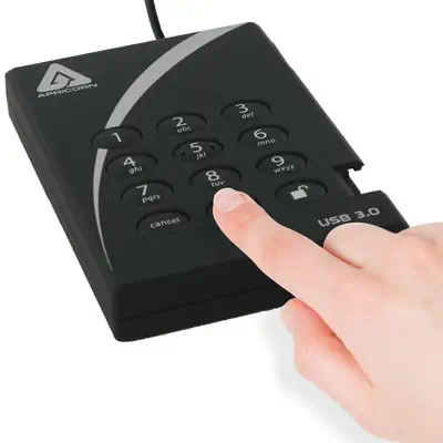 Apricorn A25-3PL256-1000 disque dur externe 1 To 5400 tr/min USB Type-A 3.2 Gen 1 (3.1 Gen 1) Noir - Disque dur Externe - visuel 4
