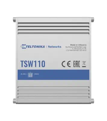Teltonika TSW110 Non-géré Gigabit Ethernet (10/100/1000) Connexion Ethernet, supportant l'alimentati - Accessoire Réseau - visuel 1