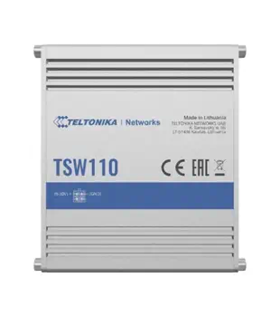 Teltonika TSW110 Non-géré Gigabit Ethernet (10/100/1000) Connexion Ethernet, supportant l'alimentati garantie