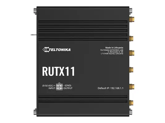 TELTONIKA NETWORKSRUTX11 DUAL SIM Bluetooth 4G/LTE router EMEA eSIM version - Teltonika - Routeur - visuel 1