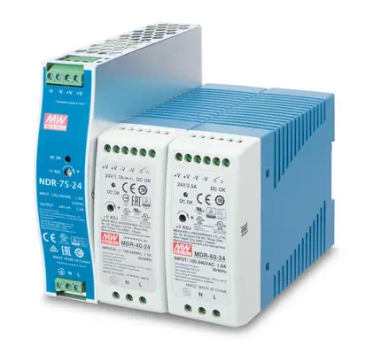 PLANET PWR-60-24 unité d'alimentation d'énergie 60 W Bleu, Blanc - Boitier d'alimentation - visuel 1