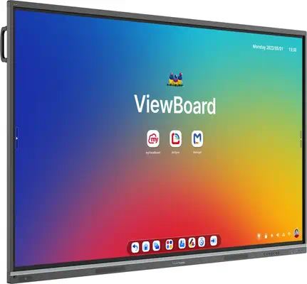 Viewsonic IFP8651-3C tableau blanc interactif 2,18 m (86") 3840 x 2160 pixels Écran tactile Noir USB - Ecran Numérique Interactif - visuel 3