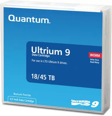 Quantum MR-L9MQN-02 support de stockage de secours Bande de données vierge 18 To LTO 1,26 cm - Cartouche LTO - visuel 1