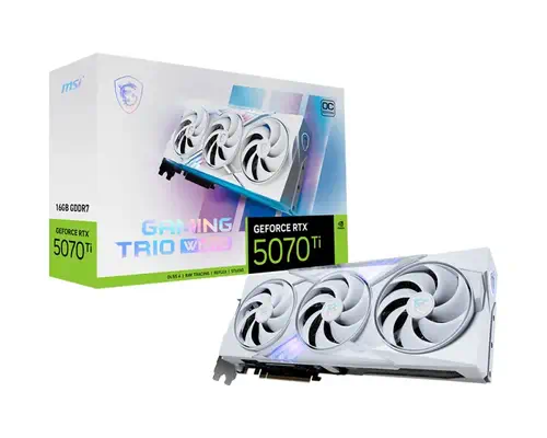 GeForce RTX 5070 Ti 16G GAMING TRIO OC WHITE - MSI - Carte graphique - visuel 7