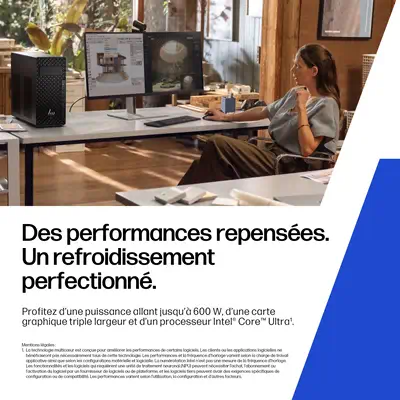 HP DW8E4ET PC/poste de travail Intel Core Ultra 7 265 48 Go DDR5-SDRAM 1 To SSD Windows 11 Pro Tower - Station de Travail - visuel 6