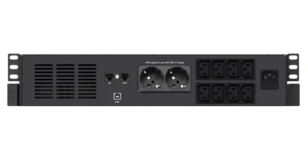 Infosec X4 1000 RM Plus alimentation d'énergie non interruptible Interactivité de ligne 1 kVA 600 W  - Onduleur - visuel 3