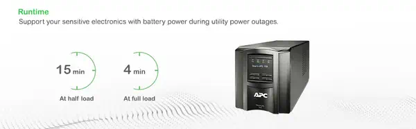 APC Smart-UPS SMT750IC Onduleur - 6x C13, USB, APC - visuel 1 - hello RSE - Chargement de la batterie à compensation thermique