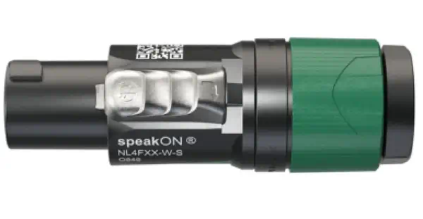 Neutrik NL4FXX-W-S connecteur de fils speakON Noir, Vert - Accessoire Affichage - visuel 3