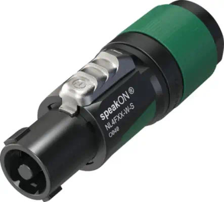 Neutrik NL4FXX-W-S connecteur de fils speakON Noir, Vert - Accessoire Affichage - visuel 1