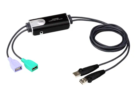 ATEN Commutateur KM Câble Boundless USB à 2 ports - Accessoire Réseau - visuel 1