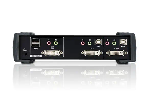 ATEN Commutateur KVMP™ DVI/audio USB 2 ports - Accessoire Réseau - visuel 2