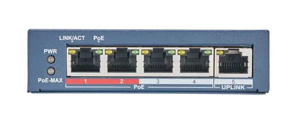 Hikvision DS-3E0105P-E(B) commutateur réseau Non-géré L2 Fast Ethernet (10/100) Connexion Ethernet,  - Switchs et Hubs - visuel 2