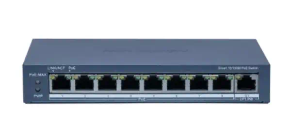 Hikvision DS-3E1309P-EI(B) commutateur réseau Géré Fast Ethernet (10/100) Connexion Ethernet, suppor - Switchs et Hubs - visuel 1