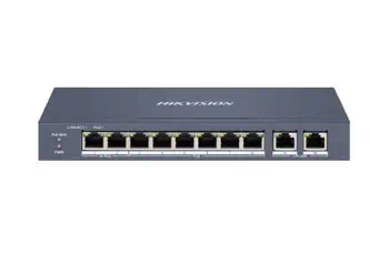 Hikvision DS-3E1310HP-EI commutateur réseau Géré Fast Ethernet (10/100) Connexion Ethernet, supporta livraison gratuite