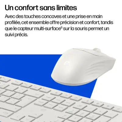 Ensemble clavier et souris hybride multi-appareils HP 490C - Souris - visuel 4