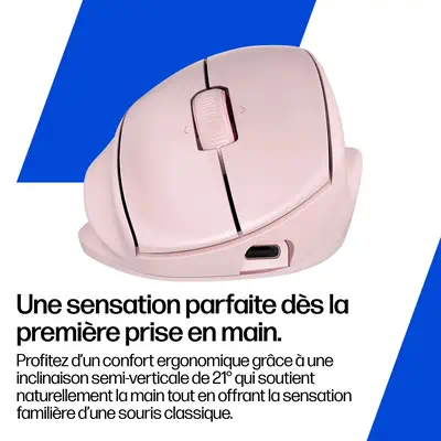 Tilt Ergo PNK MSE 720M EMEA-INTL EN L - HP - Souris - visuel 6