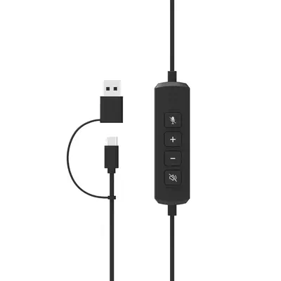 Port Designs PORT Connect 912005 casque Avec fil Arceau Appels/Musique USB Type-C / USB Type-A Noir - Casque Micro - visuel 7