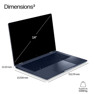 EliteBook X G2i 14 inch Notebook Next Gen AI PC Wolf Pro Security Edition - HP - PC Portable - visuel 4