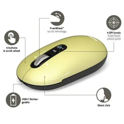 Port Designs PORT Connect PURE MAC souris Universel Ambidextre Bluetooth Optique 3200 DPI - Souris - visuel 4